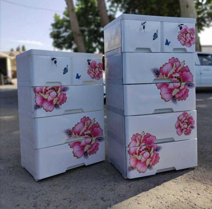 пластиковый детский комод