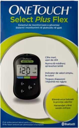 Glucometru + 2 teste glicemie pachet.