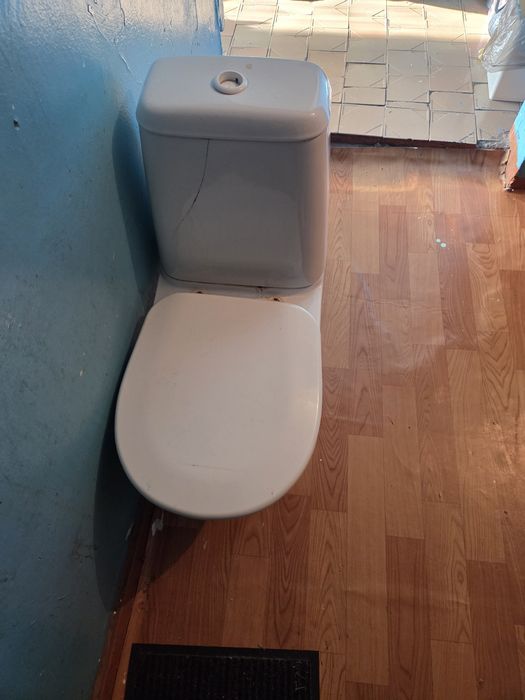 Отдам даром унитаз. На банке трещины.