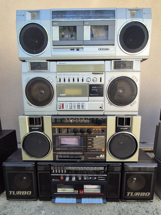 Boombox касетофони Sharp Hitachi Lasonic  / бартер /
