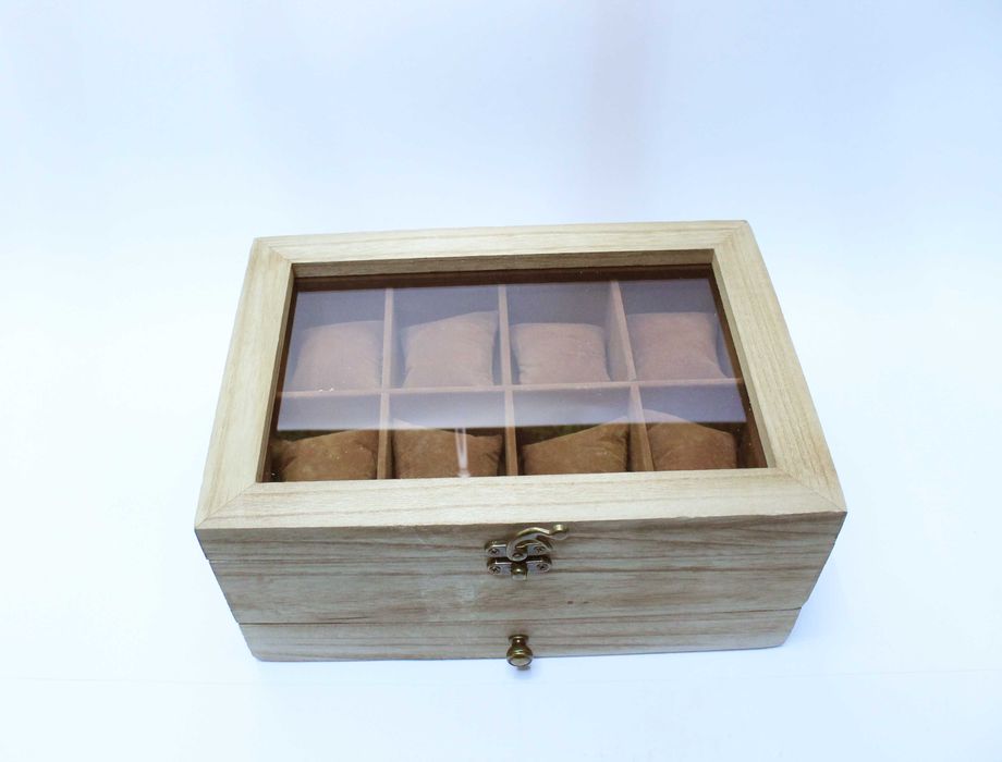 Луксозна дървена кутия за часовници и бижута