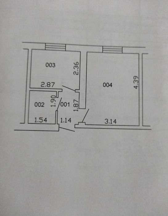 27МКР да 1 комната квартира САТЫЛАДЫ  изинде кредити бар