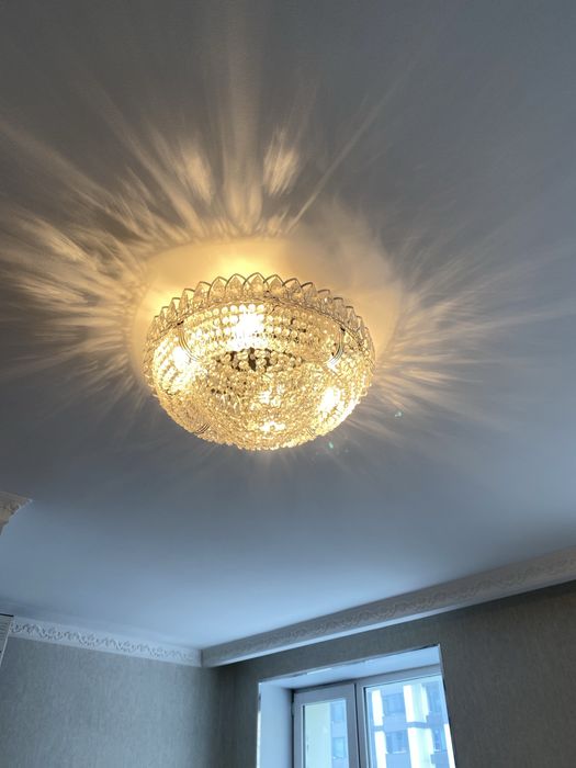 Люстры потолочные хрустальные