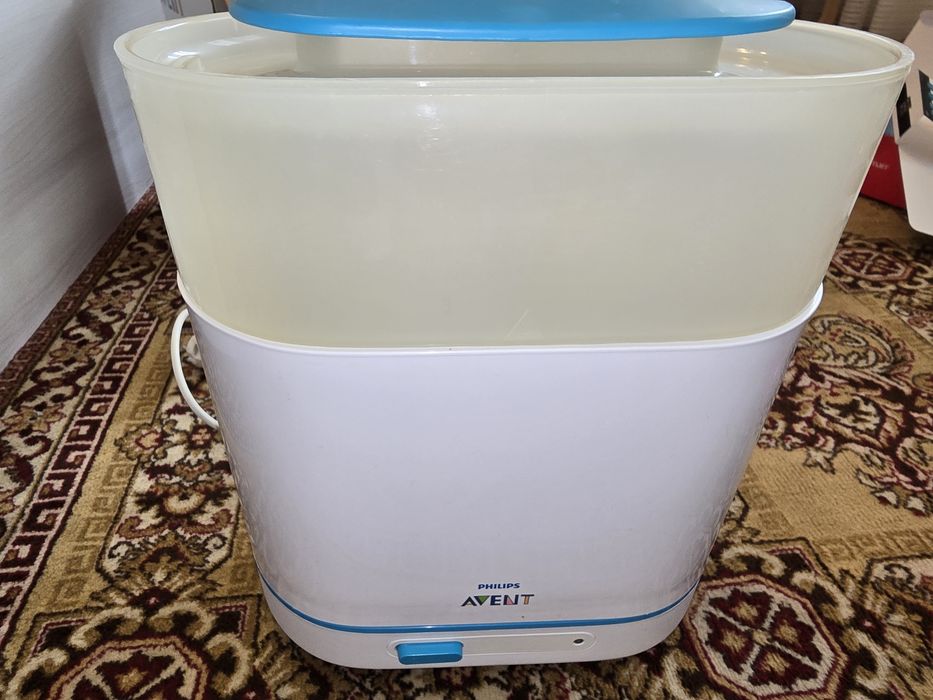 Sterilizator electric Philips Avent 3-în-1 cu abur – Distruge 99.9% bacterii / Stare impecabilă (cu cutie)