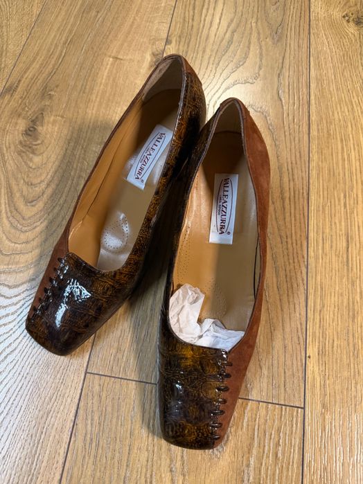 Pantofi Valleazzurra – piele naturală, Made in Italy, mărimea 39