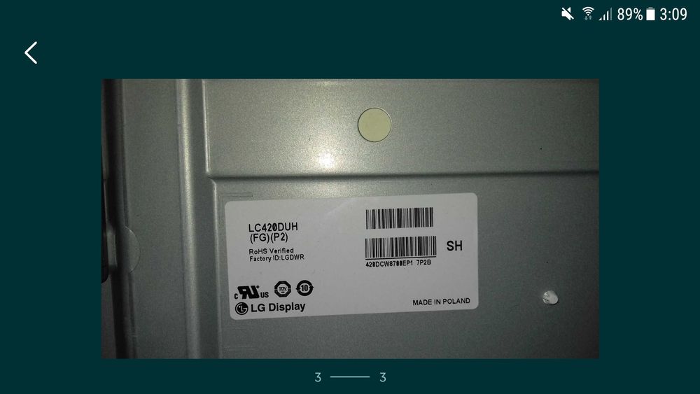 Ecran 42LB650 V functional