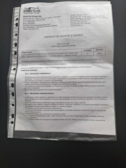 Vând Laptop Refurbished 2 in 1 + husă