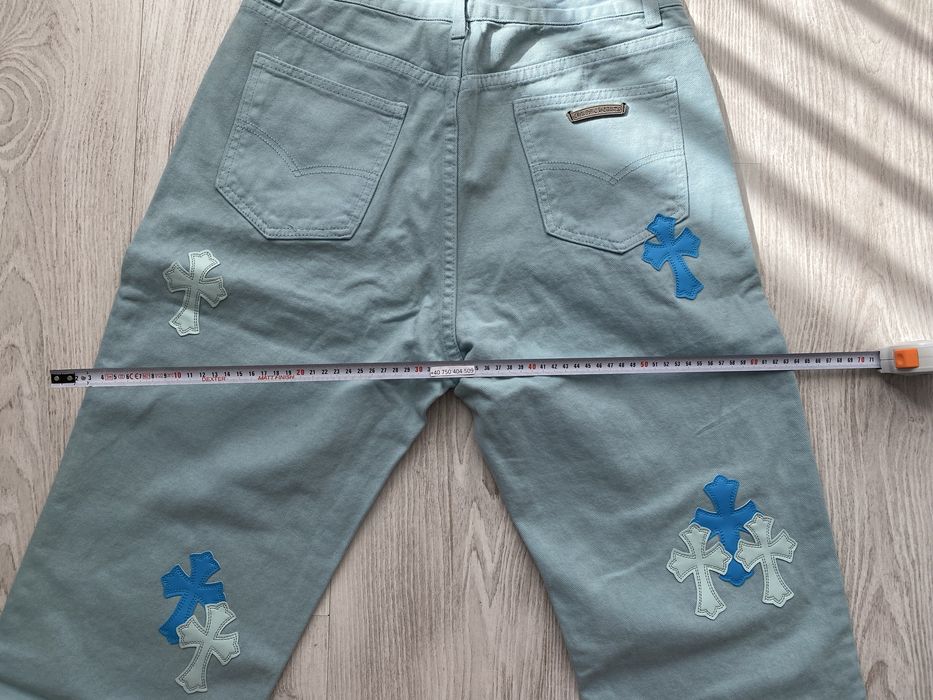 Blugi Chrome Hearts 34 / L - Albastru Deschis