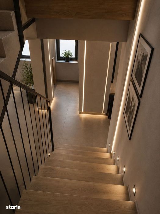 Casă individuală cu arhitectură contemporană 166 mp utili teren 450 mp