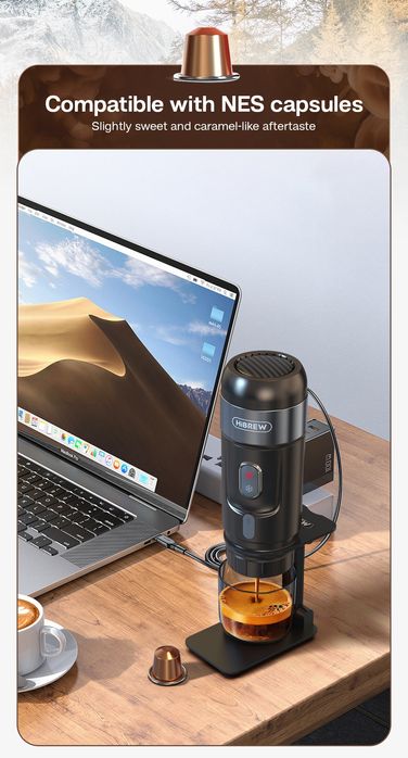 H4A преносима еспресо кафемашина за кола, камион, кемпер. Вносител!