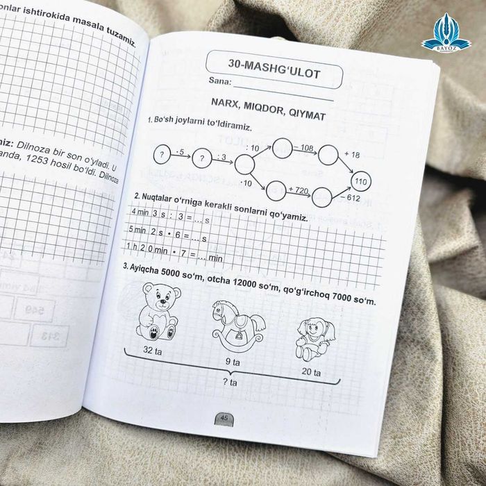 matematika to'garak daftari