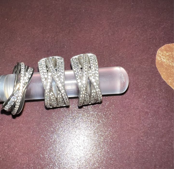 Комплект серебро, радированный 925 проба .