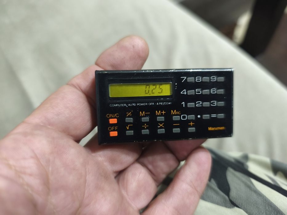 Стара запалка калкулатор Maruman