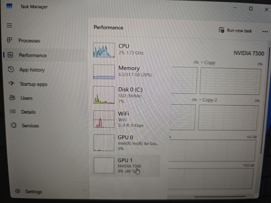 Laptop workstation HP zbook g8 i7 gen 11 RAM 16gb ssd 256 nvidia 4gb