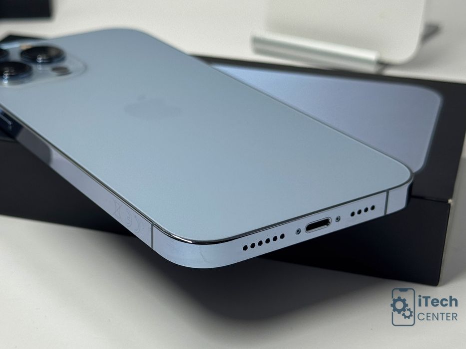 iPhone 13 Pro Max, 128GB, Blue, 100% батерия, КАТО НОВ, 1г. ГАРАНЦИЯ!