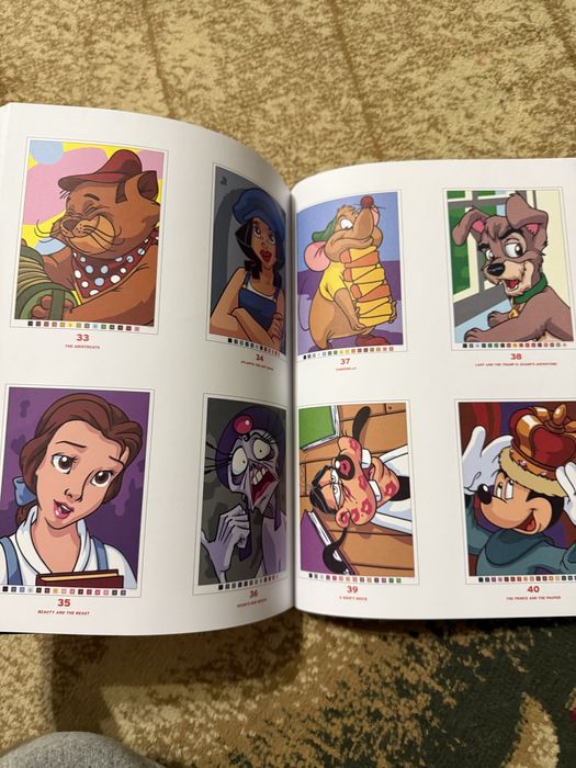 Раскраска  по номерам дисней