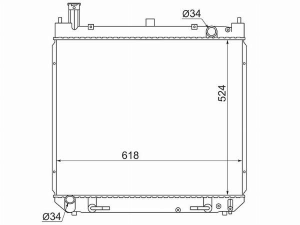 Радиатор  Toyota Hiace