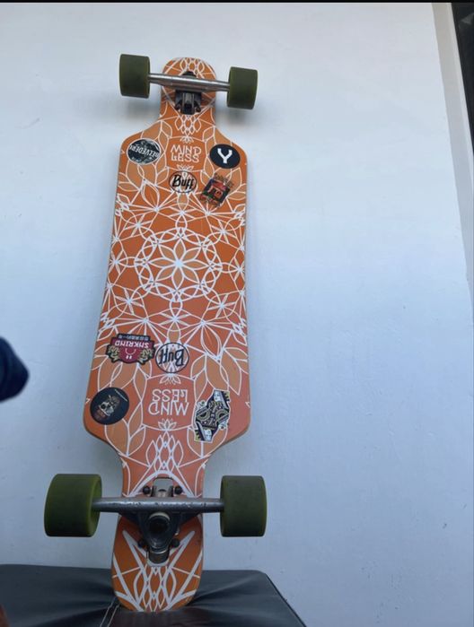 Longboard Mindless orange geometric