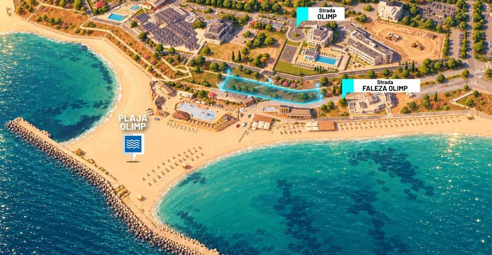 Teren exclusivist  1.125 MP FALEZA OLIMP | Regim P+5R | Oportunitate dezvoltare turistica / Aparthotel