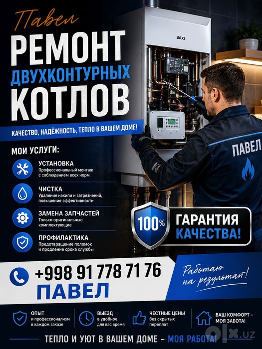 Ремонт двухконтурных котлов.