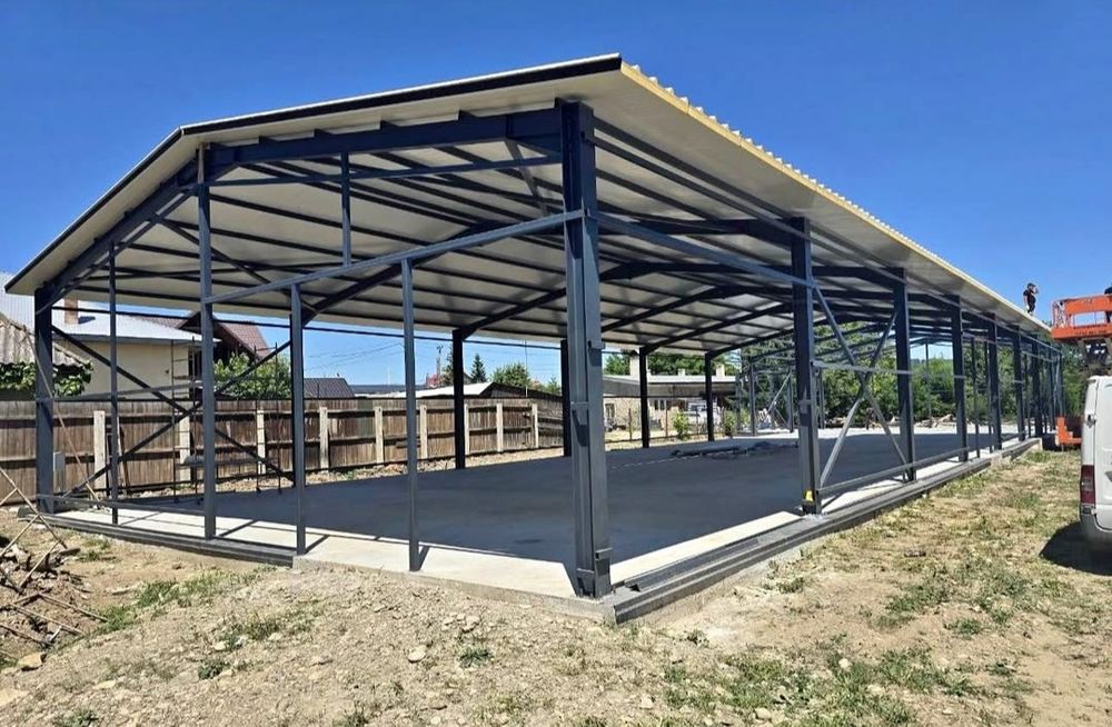 Vand Hale metalice pe structuri metalice pe bază de surub(demontabile)