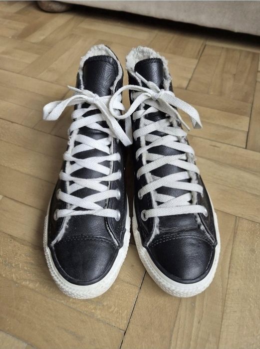 Adidași Converse Chuck Taylor Hi Leather Black - 37 (24 cm)