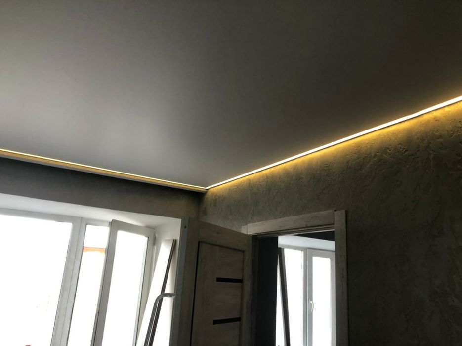 Современные натяжные потолки под ключ