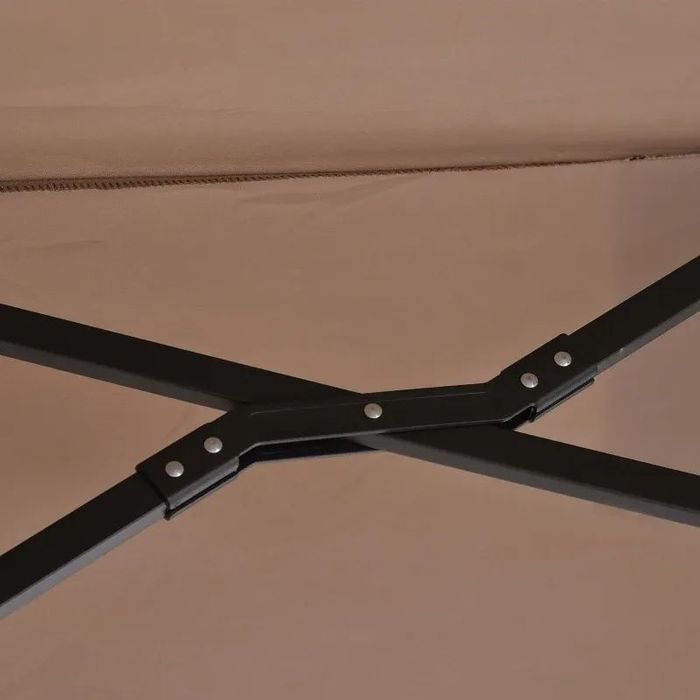 Двоен чадър Outsunny, конзолен чадър,