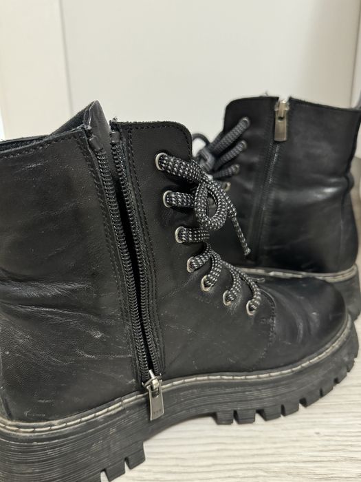 Зимни боти от естествена кожа