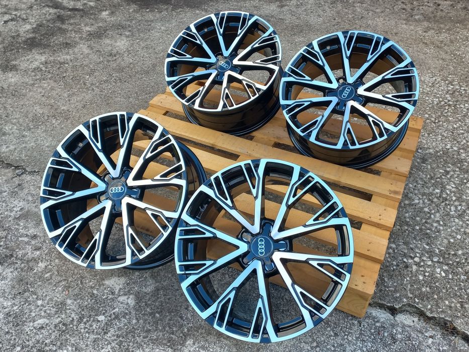 18"Audi Black Polish 8ж ет35 А3 А4 А5 А6 А7 А8 Q3 Q5 Чисто Нови.