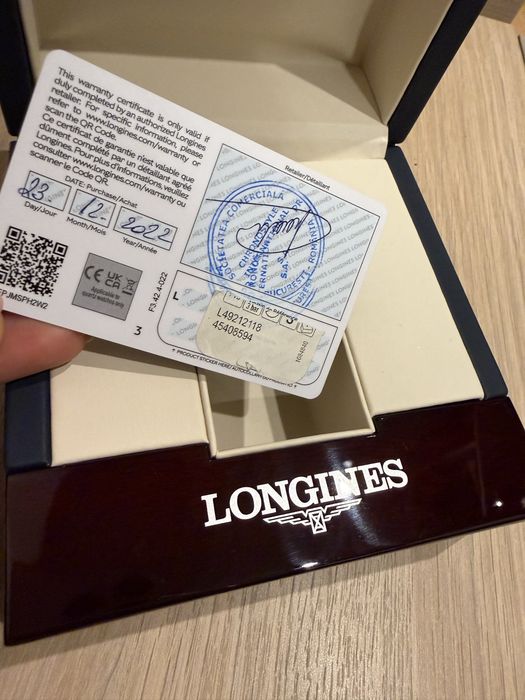 Ceas Longiness suflat cu aur