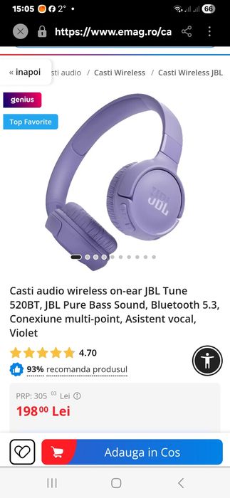 Jbl pure bass originale