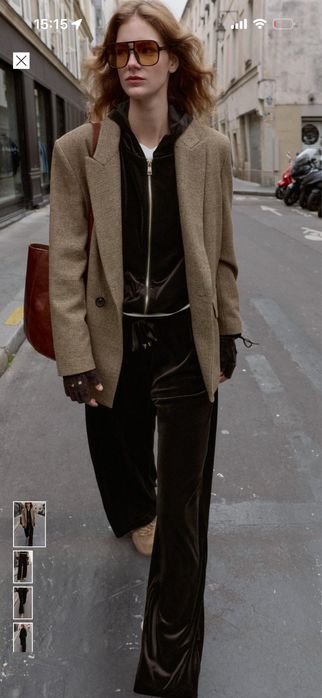 Кадифен панталон Zara