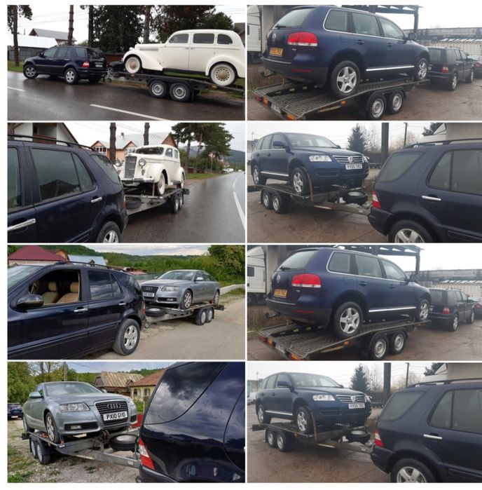 Tractari auto intern Platforma auto Transport utilaje mici dimensiuni