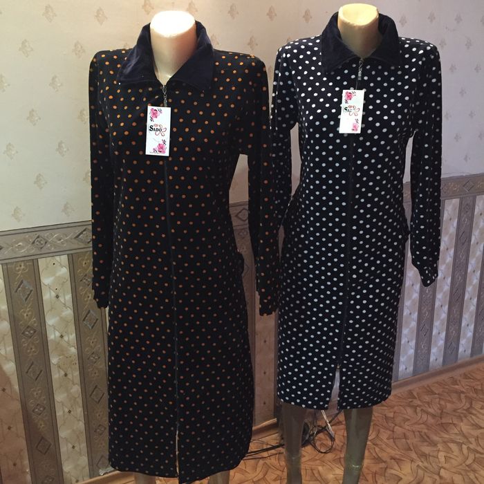 Домашние халаты велюр