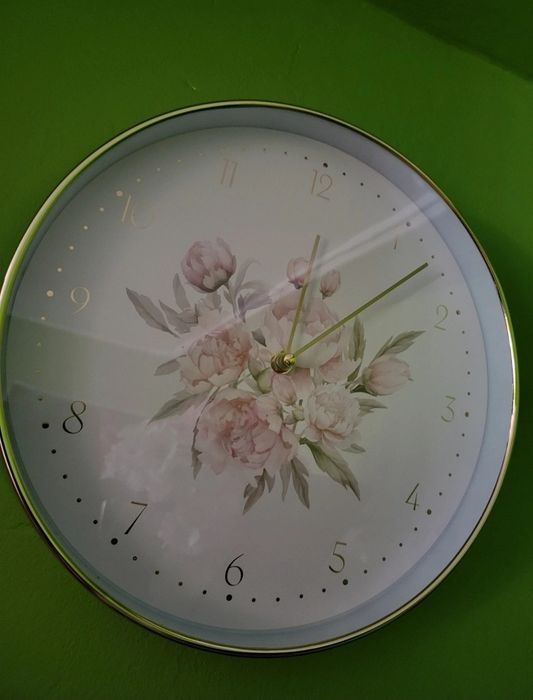 Ceas ramă aurie de perete