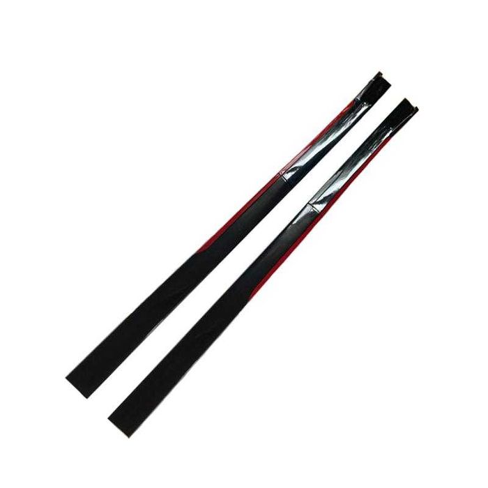 Set prelungiri ornament praguri laterale negru lucios 240cm