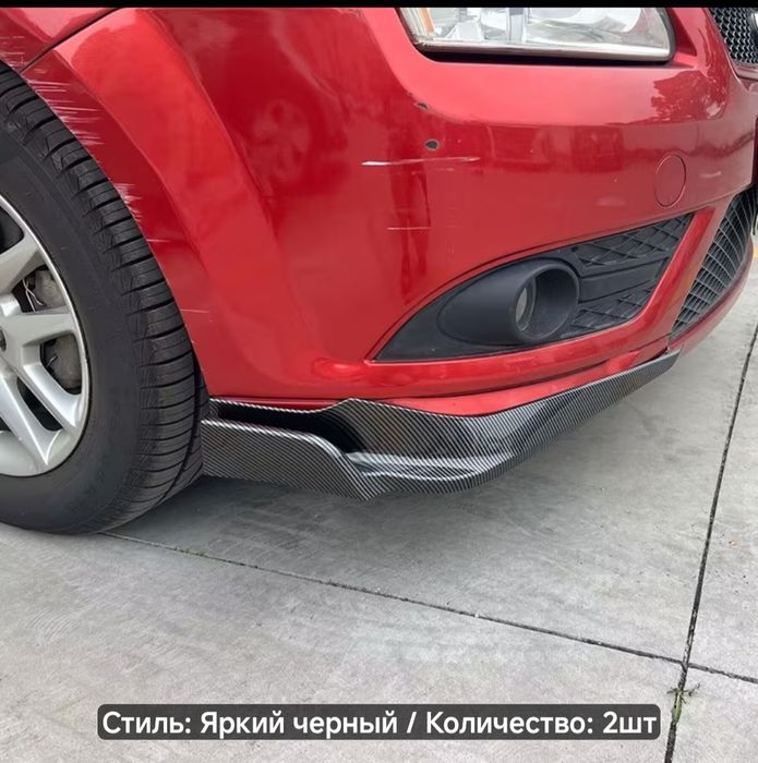 Накладки на углы переднего бампера