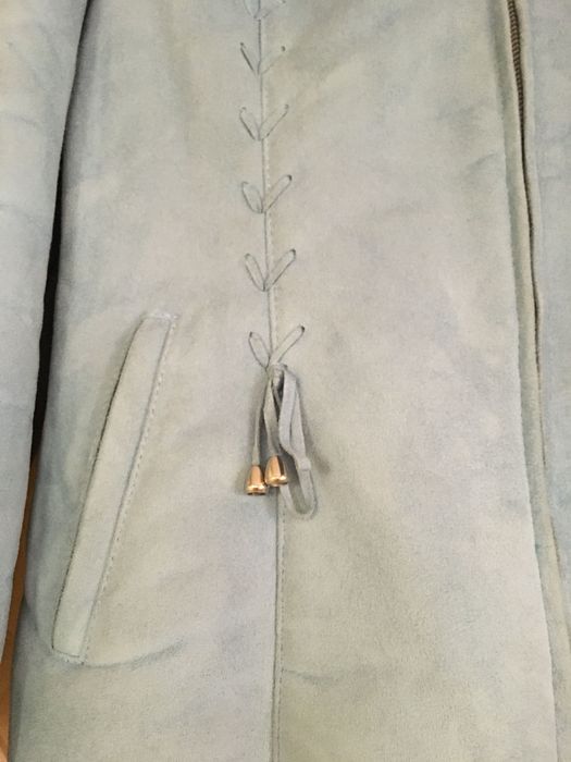 geaca de blana bleu măr 38-40
