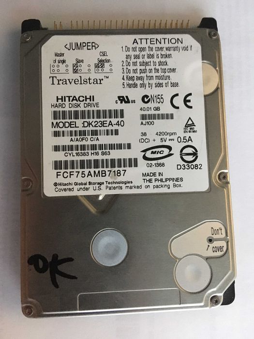 HDD laptop P-ATA Hitachi DK23EA-40