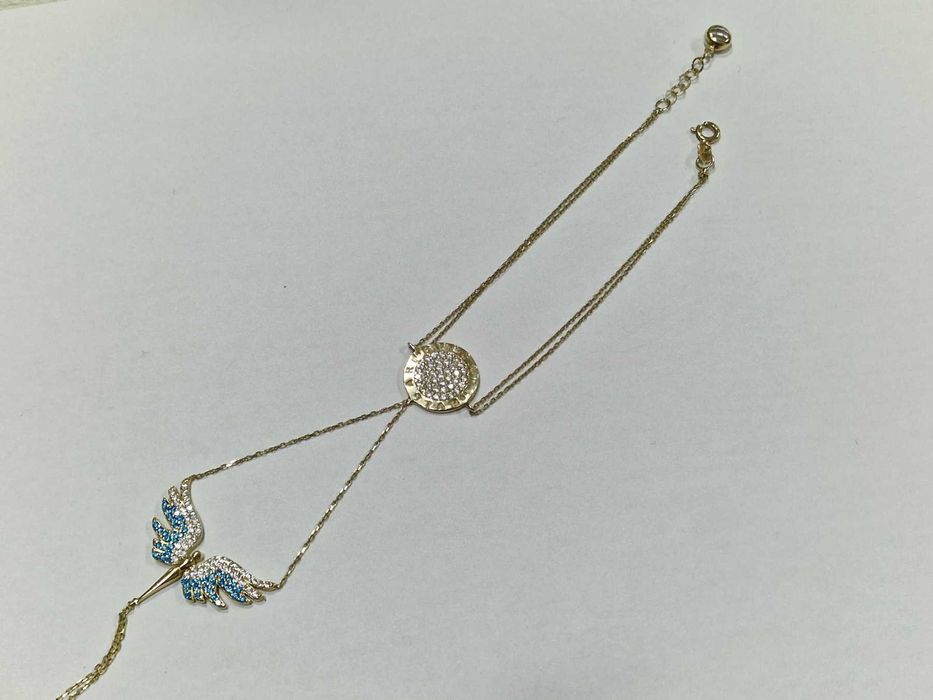 Златна гривна за китка / глезен и пръст 14К / 5,27 гр.