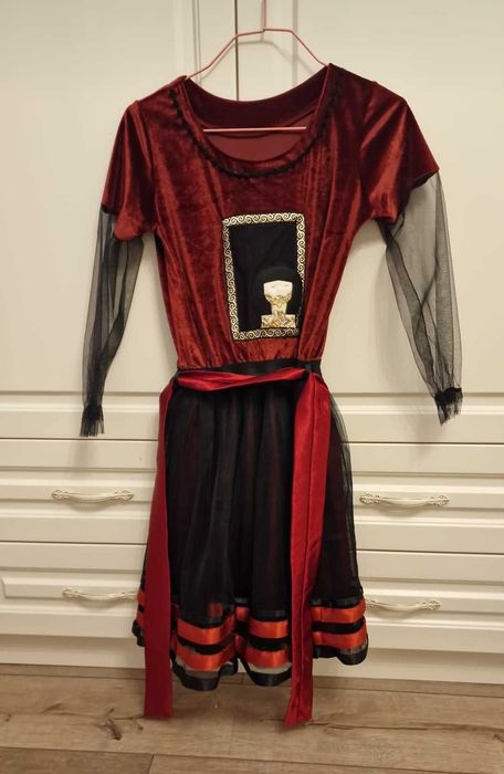 Rochie de zi, catifea si voal, marimea 36