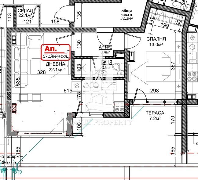 Продава се Двустаен апартамент в Бургас, Меден рудник - зона В - 69 кв.м за 1160 €/кв.м - Снимка #9