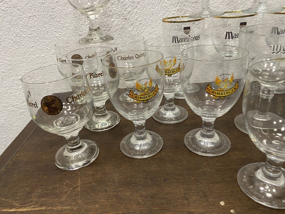 Белгийски бирени чаши Westmalle Maredsous комплект Белгия