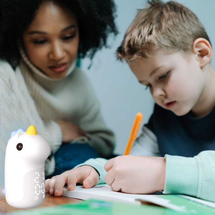 LED детска нощна лампа с будилник, еднорог Annmore