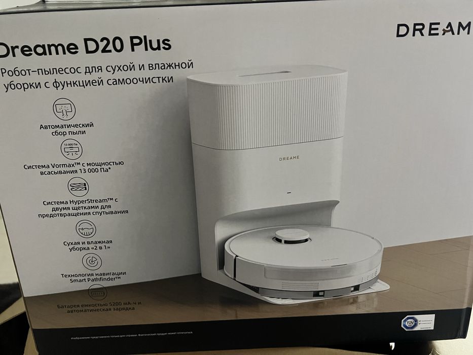 Робот пылесос DREAME Robot Vacuum D20 Plus белый