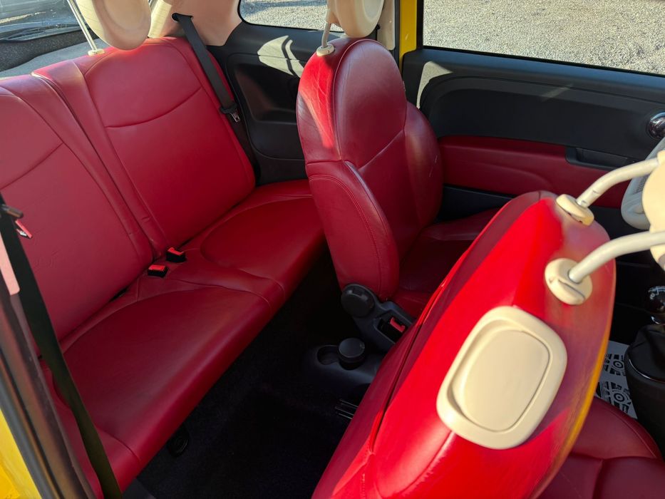 Fiat 500 1.3 diesel Interior rosu