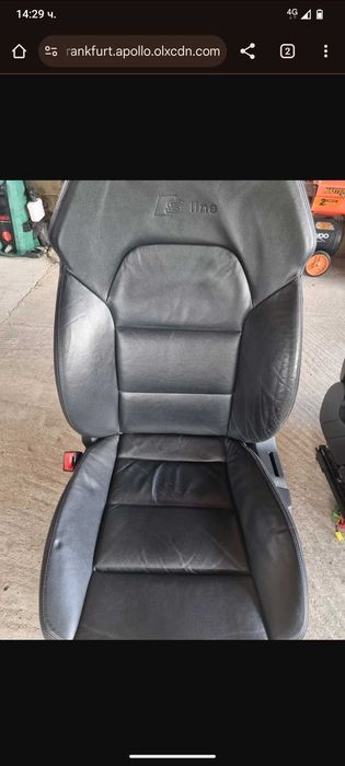 Кожен салон s-line audi a6c6 4f , седалки Ауди а6ц6 4ф