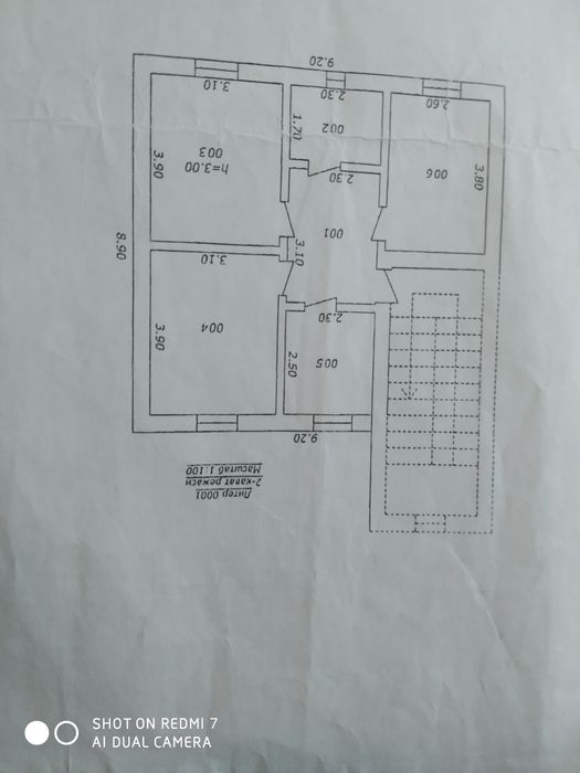 3 xonali dom sotiladi