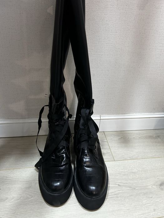 Сапоги женские кожаные новые!